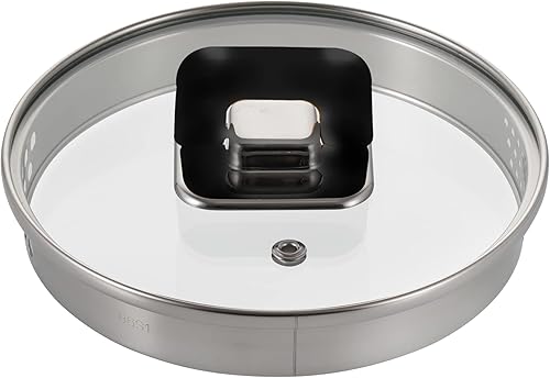 Miniatura 2 de NutriChef Cacerola de 1.5 cuartos de galón con tapas de vidrio templado transparentes, funciona con el modelo NCCWSTKBUL (azul), talla única