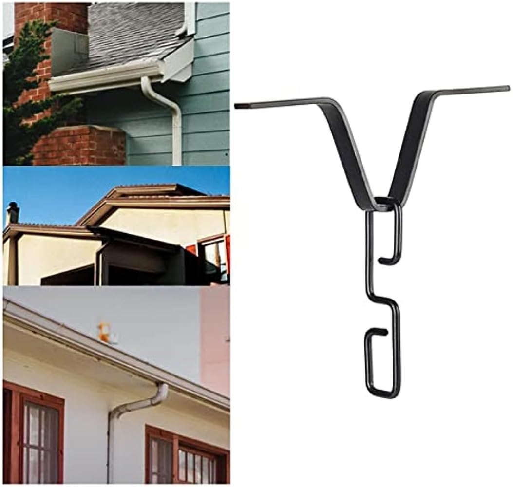 Adattatore Per Catena Della Pioggia - Gancio A V Per Grondaie - Ferro Zincato Antiruggine