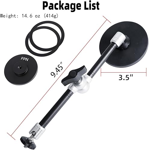 Miniatura 6 de Magsafe - Soporte magnético dual para teléfono Magsafe, soporte de teléfono resistente con brazo mágico de 10 pulgadas de largo para gimnasio,