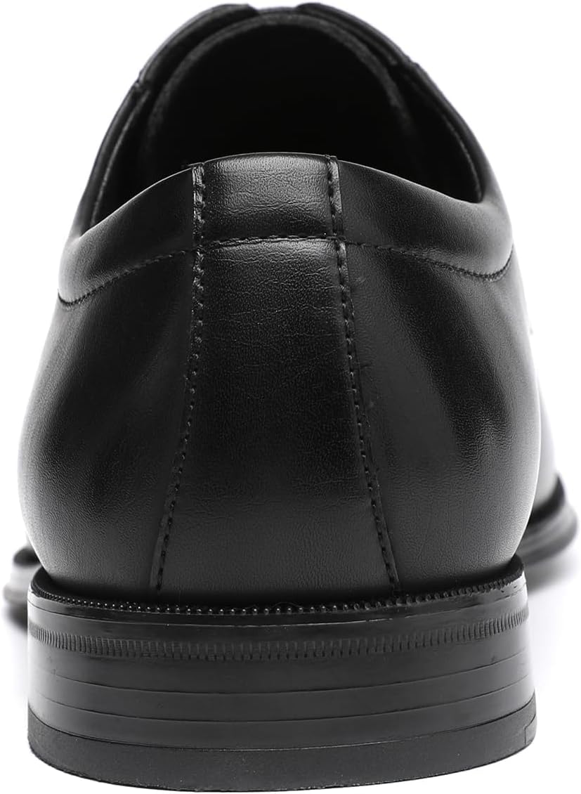 DECARSDZ Mens Classic Formal Oxford Lace-up Patent Leather Shoe for Men Wedding Suit Tuxedo Dress Shoes - Image 4