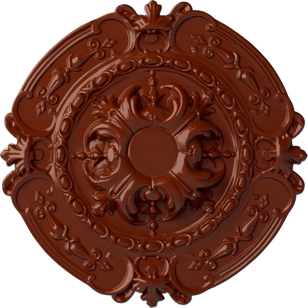 Ekena Millwork CM17SOFIFDecorative Ceiling Medallions Modeled After Original Historical Patterns &amp; Designs, FireBrick