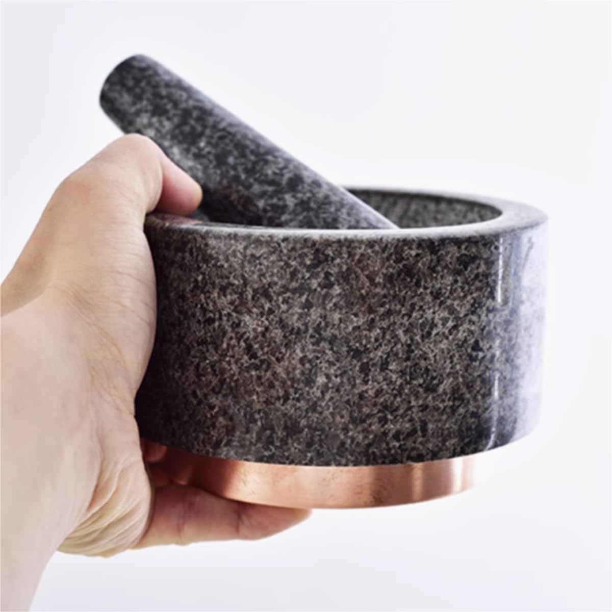 Mortar Pestle Set Nordic Marble Western Food Seasoning Grinder Garlic Pounder Stone Mortar and Pestle Set Kitchen Grinder
