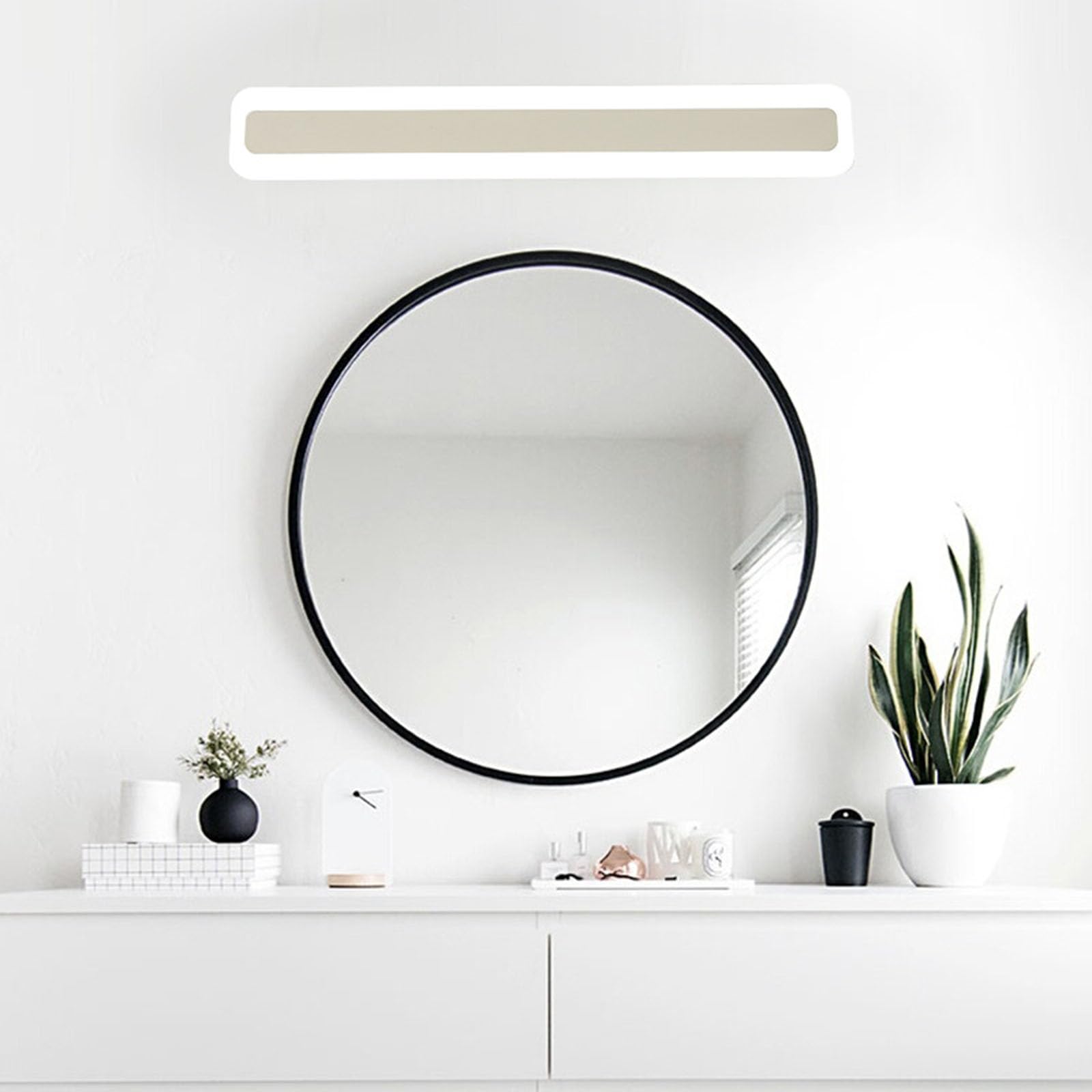 LED Spiegelleuchte Bad Aluminium Badleuchte Wand Badezimmer Spiegellampe 3000K/6000K Innen Wandlicht Moderne Wandbeleuchtung IP44 Wasserdicht Wandleuchte für Korridor (Warmes Licht,120cm)