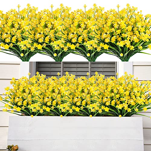 10 Best Flowers for Pots in Partial Sun: Top Picks for Vibrant Decor AmyHomie 20 Bundles Artificial Flowers for Outdoor UV Resistant Faux Flowers No Fade Fake Plastic Plants Garden Porch Window Box Decorating(Bright Yellow)