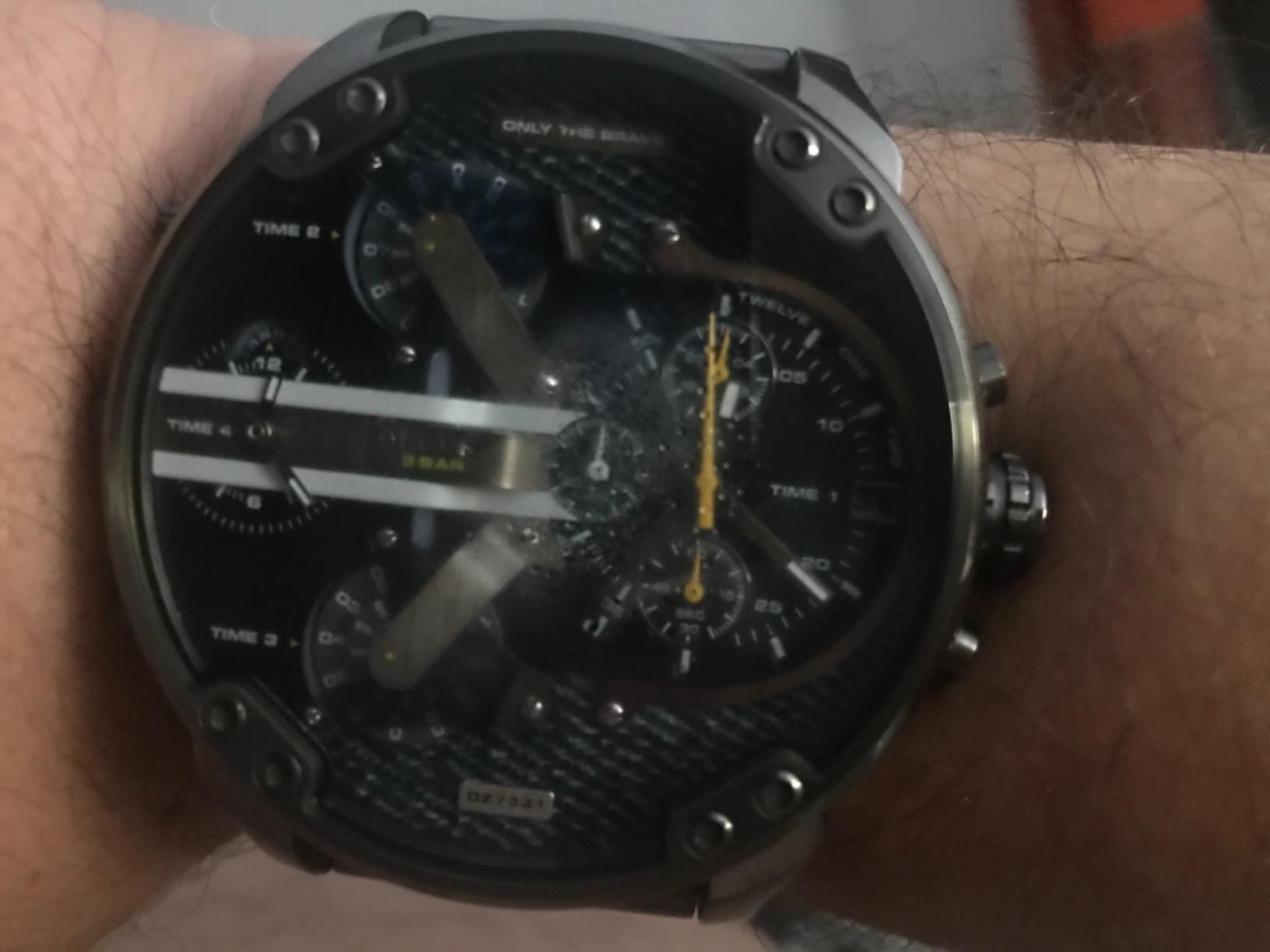 Diesel Orologio Uomo DZ1873 - Cronografo 50mm - Quadrante Nero E Bracciale In Acciaio - 5 ATM - 2