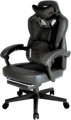 Silla de juegos Pro, sillas ergonómicas para juegos para adultos y personas pesadas, silla reclinable de masaje para escritorio de oficina, silla de