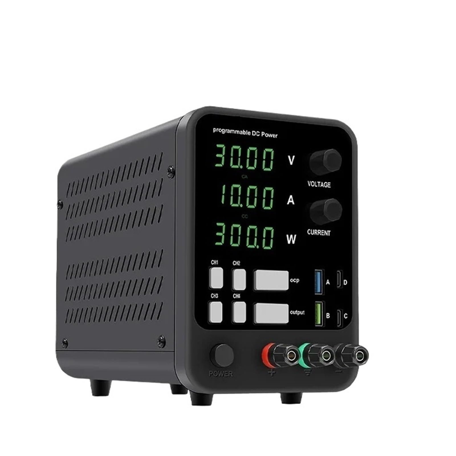 Amazon.co.jp: 低騒音高精度 調整可能なDC電源30V 60V 120V LEDデジタルラボベンチ電源可変、0-10A5A 2A安定化電源、LEDディスプレイ付き  電圧＆電流安定電源((0-30V 0-10A)) : 産業・研究開発用品 1200W ラボ用DC電源 可変電圧 120V 60V 30V ベンチ電源  4桁LED ...