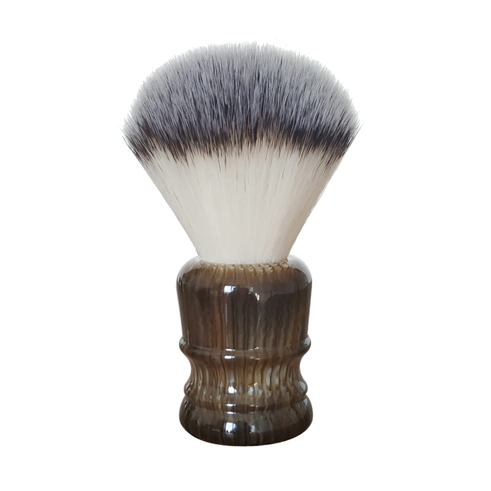 Pennello da Barba Fatto a Mano Capelli Morbidi Rayon Barba Pennello in Schiuma Portatile Manico in Resina Pennello da Barba Bagnato