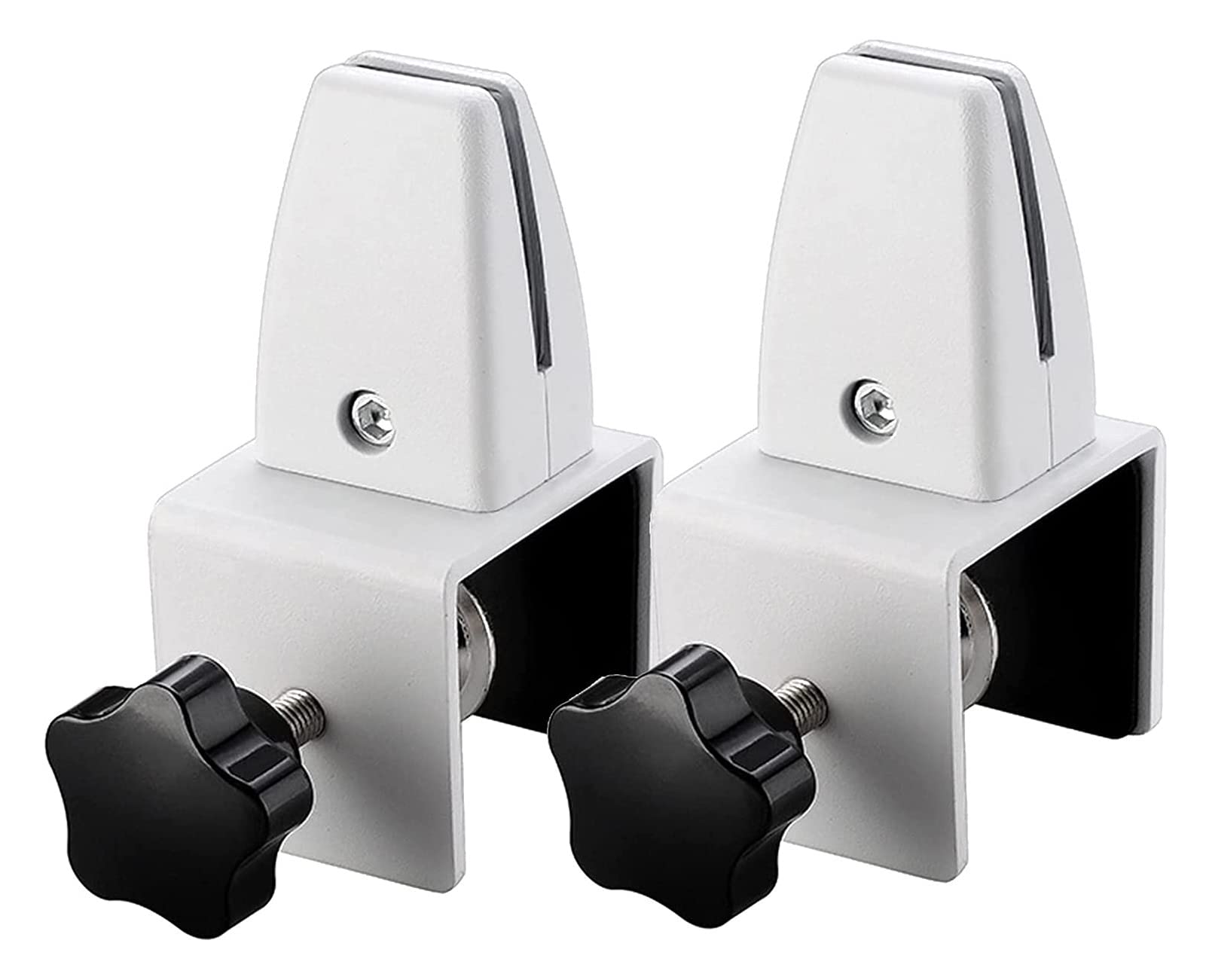 Clip alliage aluminium fixation bureau support cloison amovible blanche