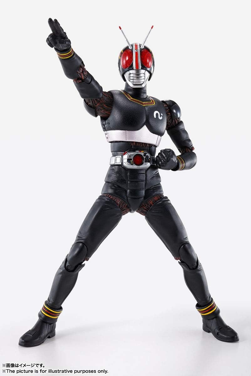 S.H. Figuarts (True Bone Carving Method) Kamen Rider Black, Approx. 5.9 inches (150 mm), ABS & PVC Pre-painted Action Figure