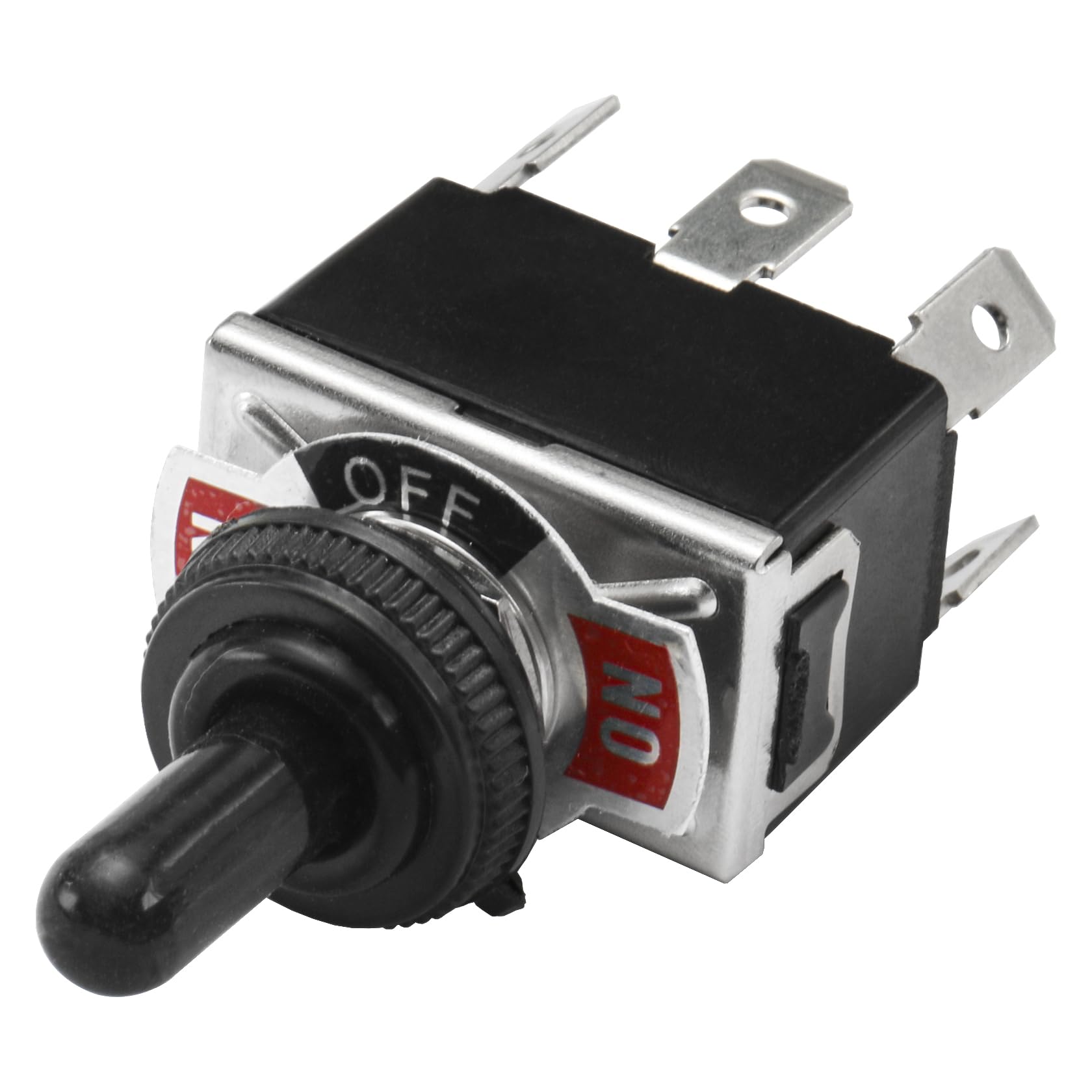 Heschen Metalowy przełącznik dźwigniowy, C523A, DPDT, światło ciągłe, wł./wył., 3 pozycje, 15 A 250 V AC, 6 płaskich wtyczek, CE, z wodoodporną nasadką (20)