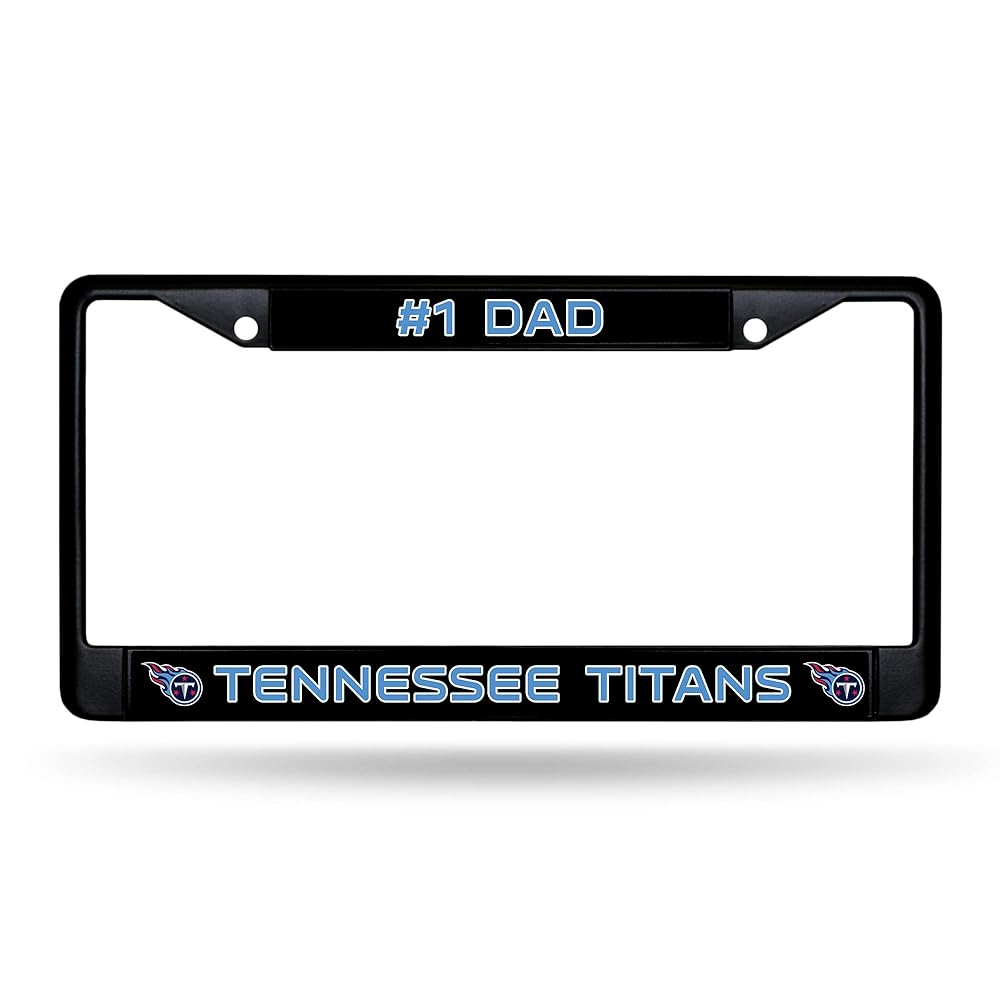 Rico Industries NFL Tennessee Titans 1 DAD Black Chrome Frame 12 x 6 Car/Truck Auto Accessory
