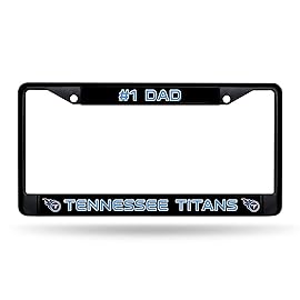 Rico Industries NFL Tennessee Titans 1 DAD Black Chrome Frame 12 x 6 Car/Truck Auto Accessory