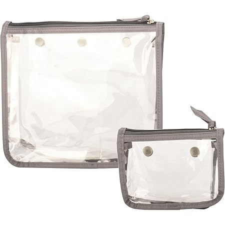 MOTAIN Motain Clear Zipper Insert Bags Compatible with Bogg Bags,Decorative Travel Bag Organizer Storage(Set of 2)
