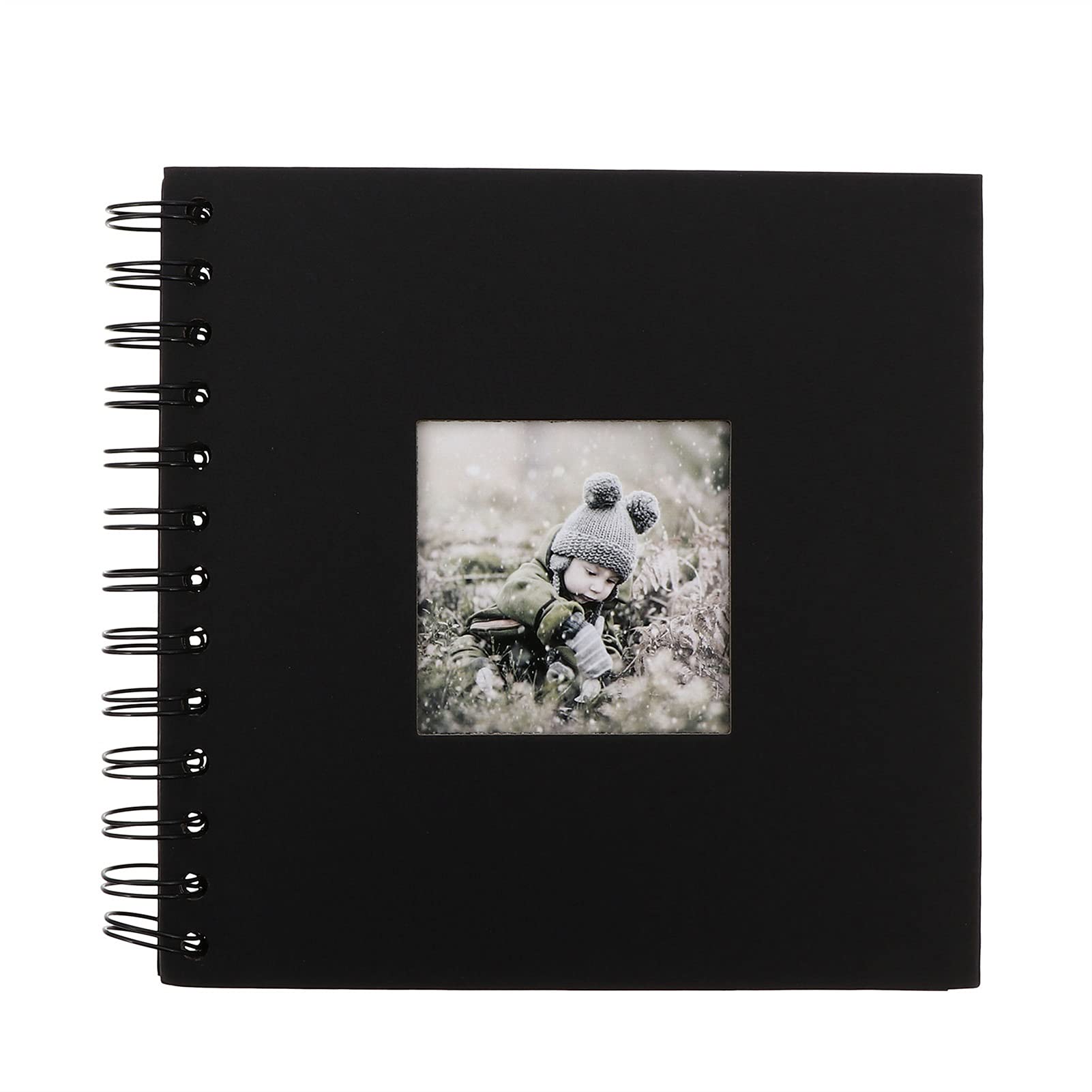 Álbum de fotos Creative Photo Album Página Scrapbook Photo Album Memory Book Libro de visitas 20 Páginas for Aniversario Boda Viajar Baby Shower, etc. Album Fotos (Color : Negro)