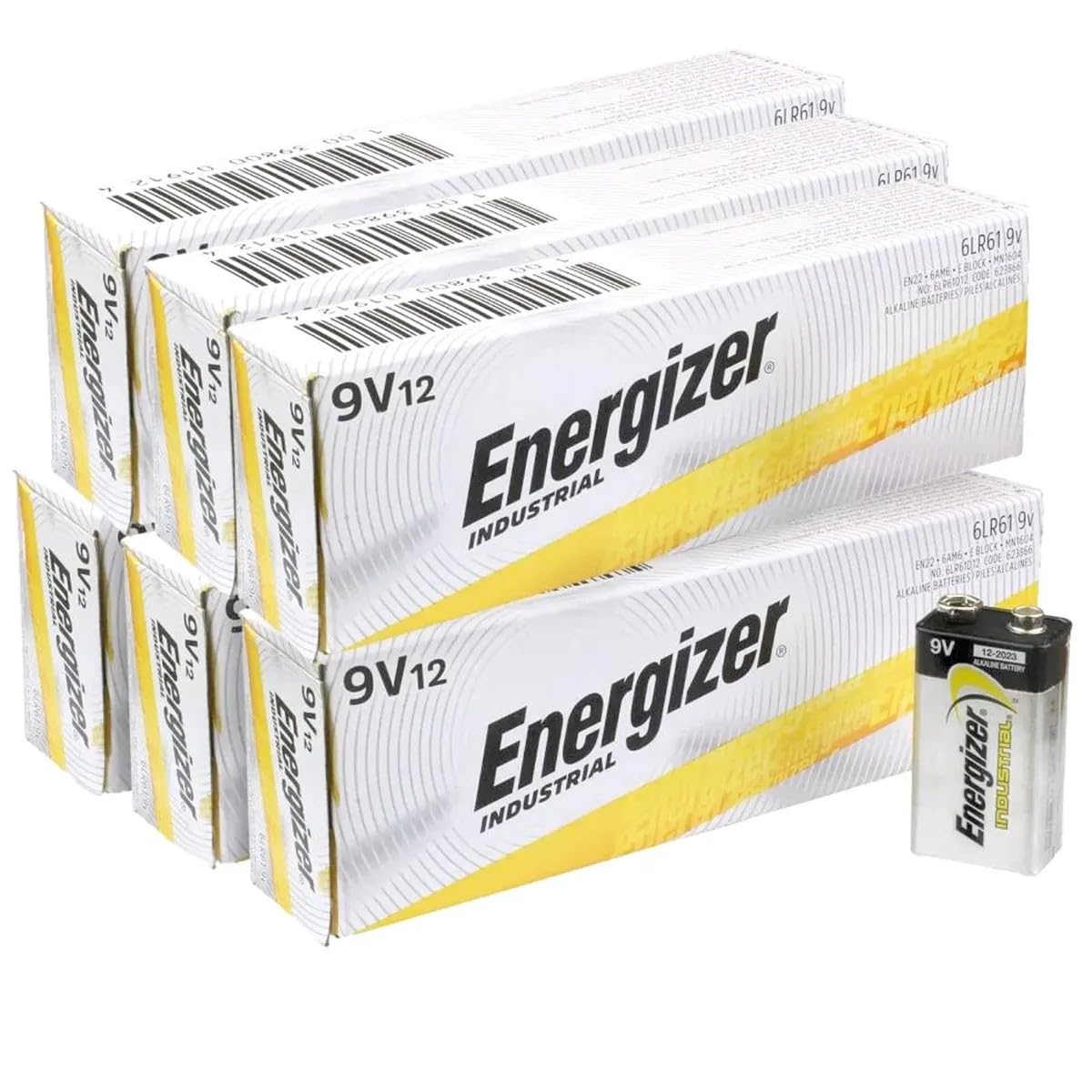 Energizer Industrial 9V Size - 72 Pack