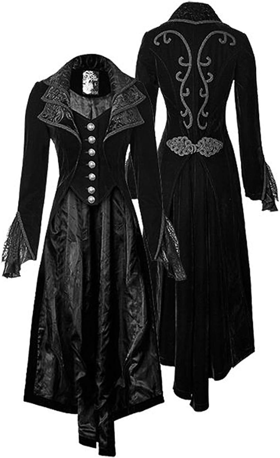 Womens Gothic Vintage Velvet Corset Jacket Steampunk