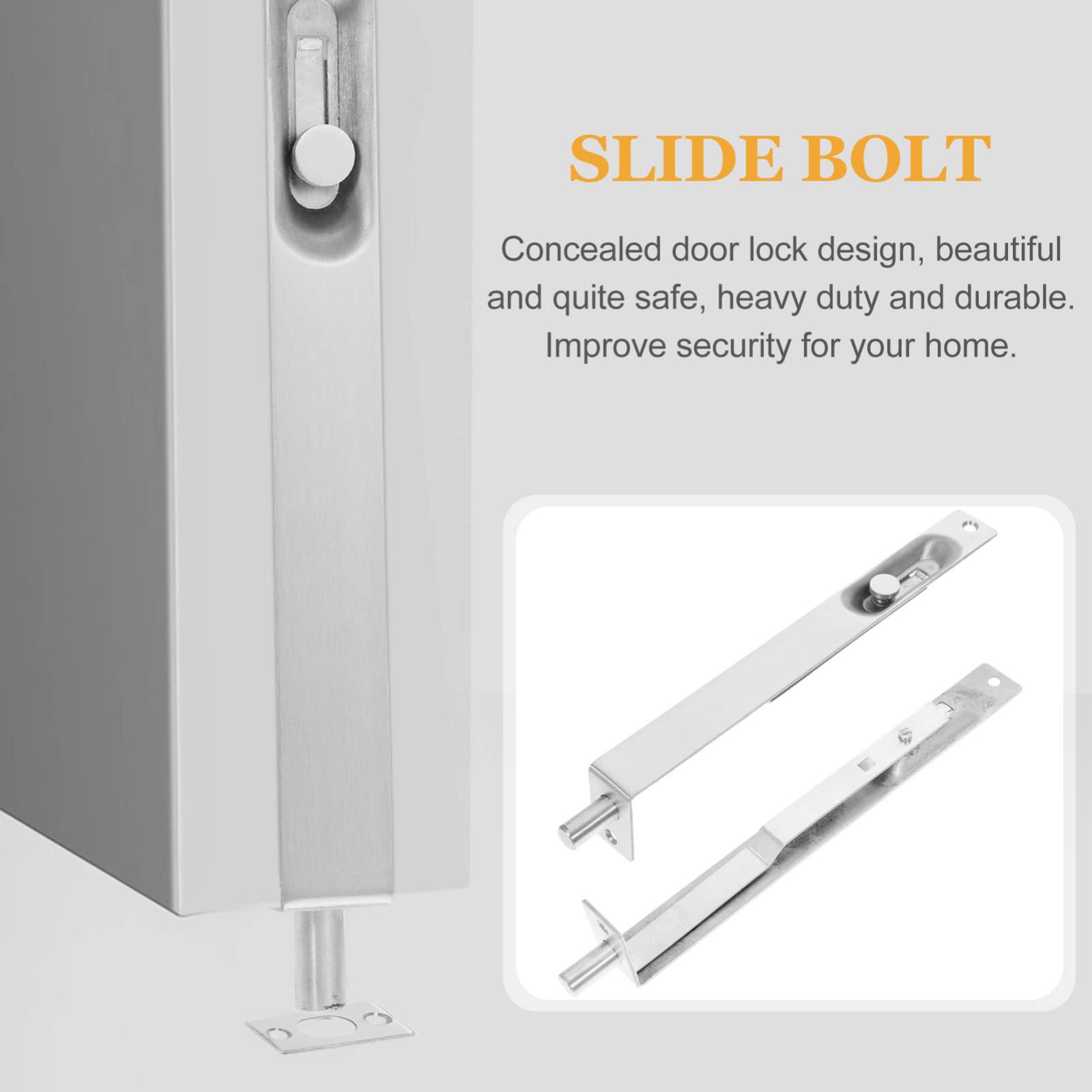 DOITOOL Double-Sided Hidden Deadbolt Lock – Stainless Steel Concealed Door Lock For 30-50mm Thick Doors