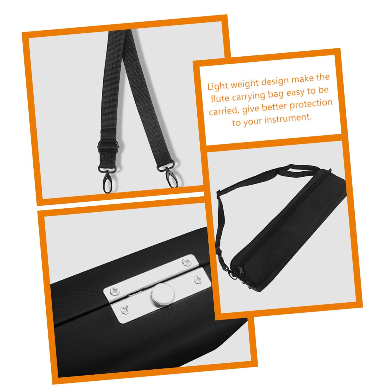 TOYANDONA 1 Zestaw Pojemnik Do Przenoszenia Fletu Torba Przenoszenia Instrumentów Torba Na Instrumenty Muzyczne Etui Flet Etui Przechowywania Instrument