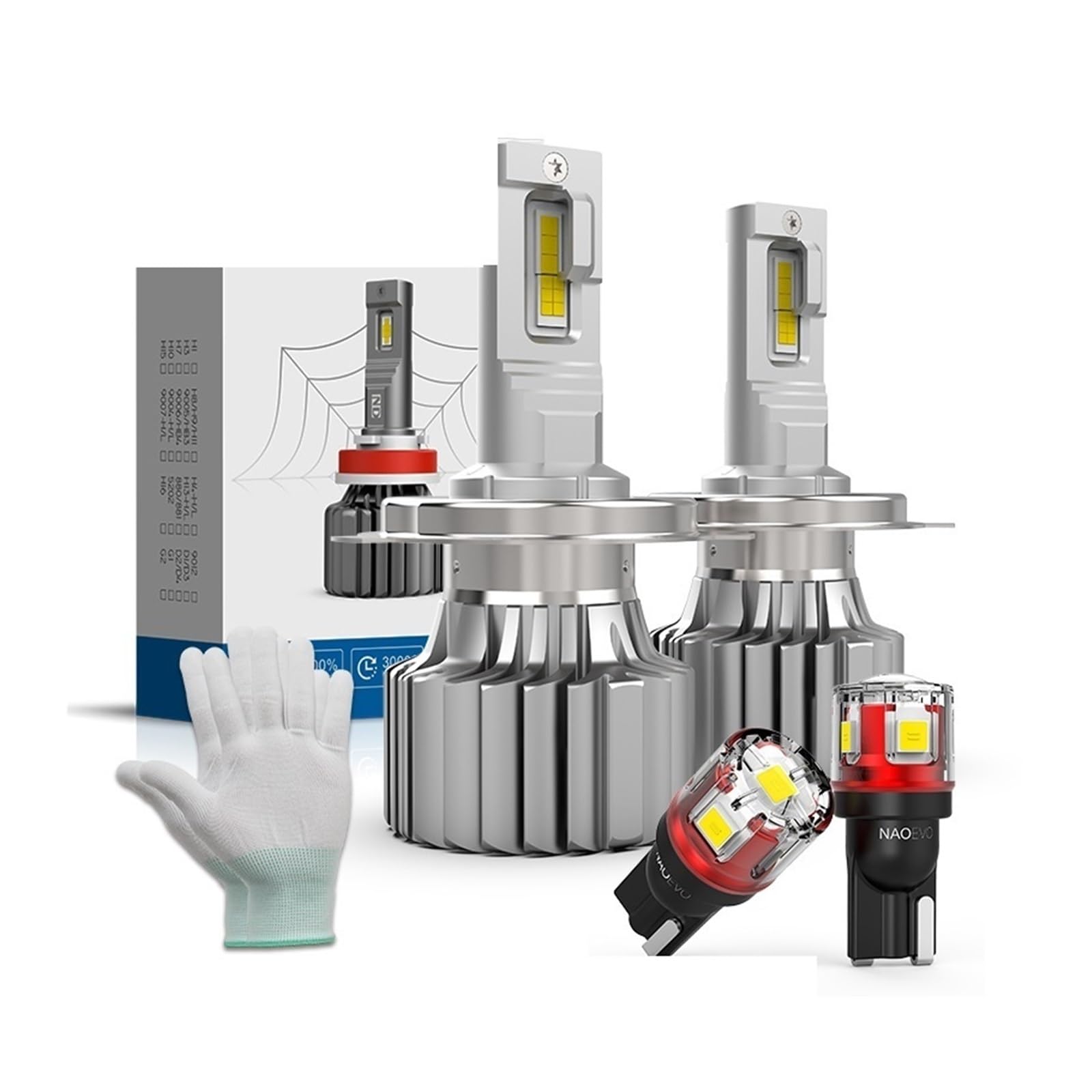 H7 LED Ampoule Canbus 140W 30000LM H4 Salut/Lo Faisceau 6500K Voiture LED Phare HB4 9006 H11 H3 9012 Antibrouillard Ampoules 12V Auto Pièces(5W T10 X Headlight,H1)