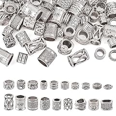 Antique Silver Column & Rondelle