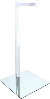 AMKO CSR-HB Handbag Stand in Chrome Finish (Pack of 4) - L Shaped Organizing Rack for Displaying Ties, Scarves, Handbags, Chains, Necklaces. Display Stands