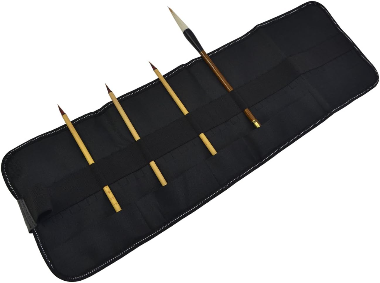 Bamboo Calligraphy Brush Holder Rollup Protection 15"x14"- Large (1)