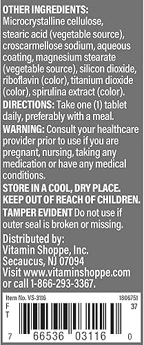 Miniatura 3 de The Vitamin Shoppe One Daily Multivitamínico para hombre 180 tabletas