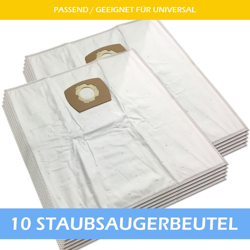 Lot de 10 sacs à poussière pour aspirateur Karcher WD3 Battery SE4001 SE4002 WD 3.000 Wet & Dry