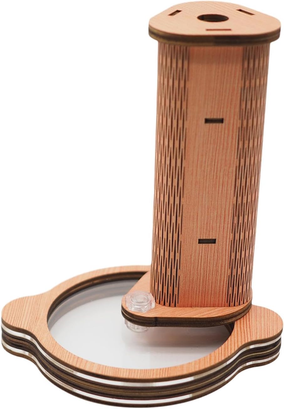 Wooden DIY Kaleidoscope Rotating Kaleidoscope Making Set Classic Toy Science Craft for Adults Boys Kids Birthday Gifts, Planet