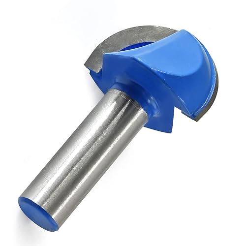 BokWin Broca de punta redonda de 12 pulgada, diámetro de corte de 1 12 pulgadas, broca redonda para cortar madera con filo