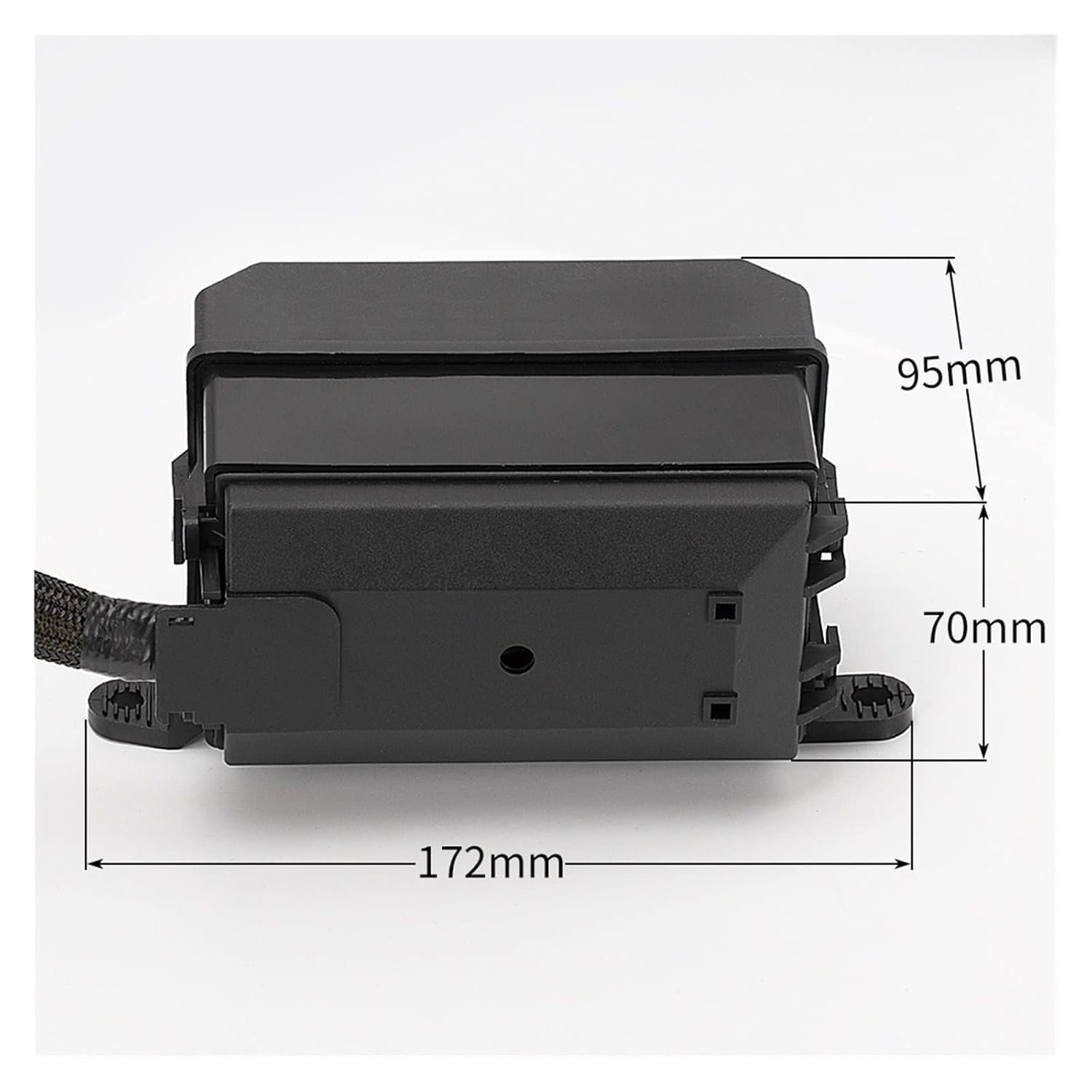 12-Slot Wired Relay Block 6 Way Blade Fuse Holder 6 Way Relays 4 Pin 12V 40A Metallic Pins with Spade Terminals for Automotive