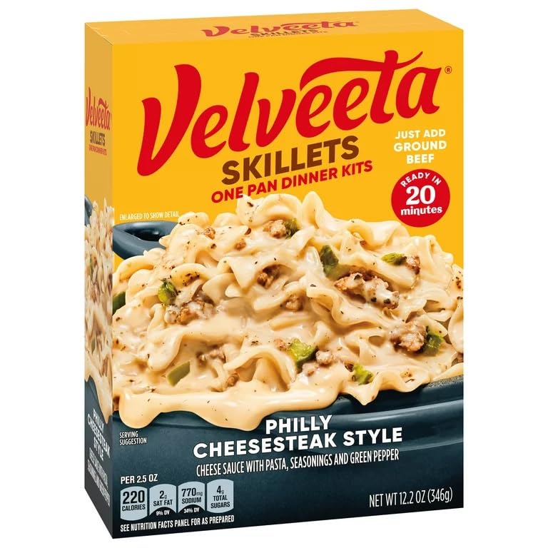 Skillets Philly Cheese Steak Pasta Dinner Kit, 12.2 oz Boxes (Pack of 6)