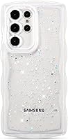 Vista 49 de ZTOFERA Funda protectora para Samsung Galaxy A14 4G/5G de 6.6", ondulada, con brillantina de estrella, poliuretano termoplástico transparente, suave