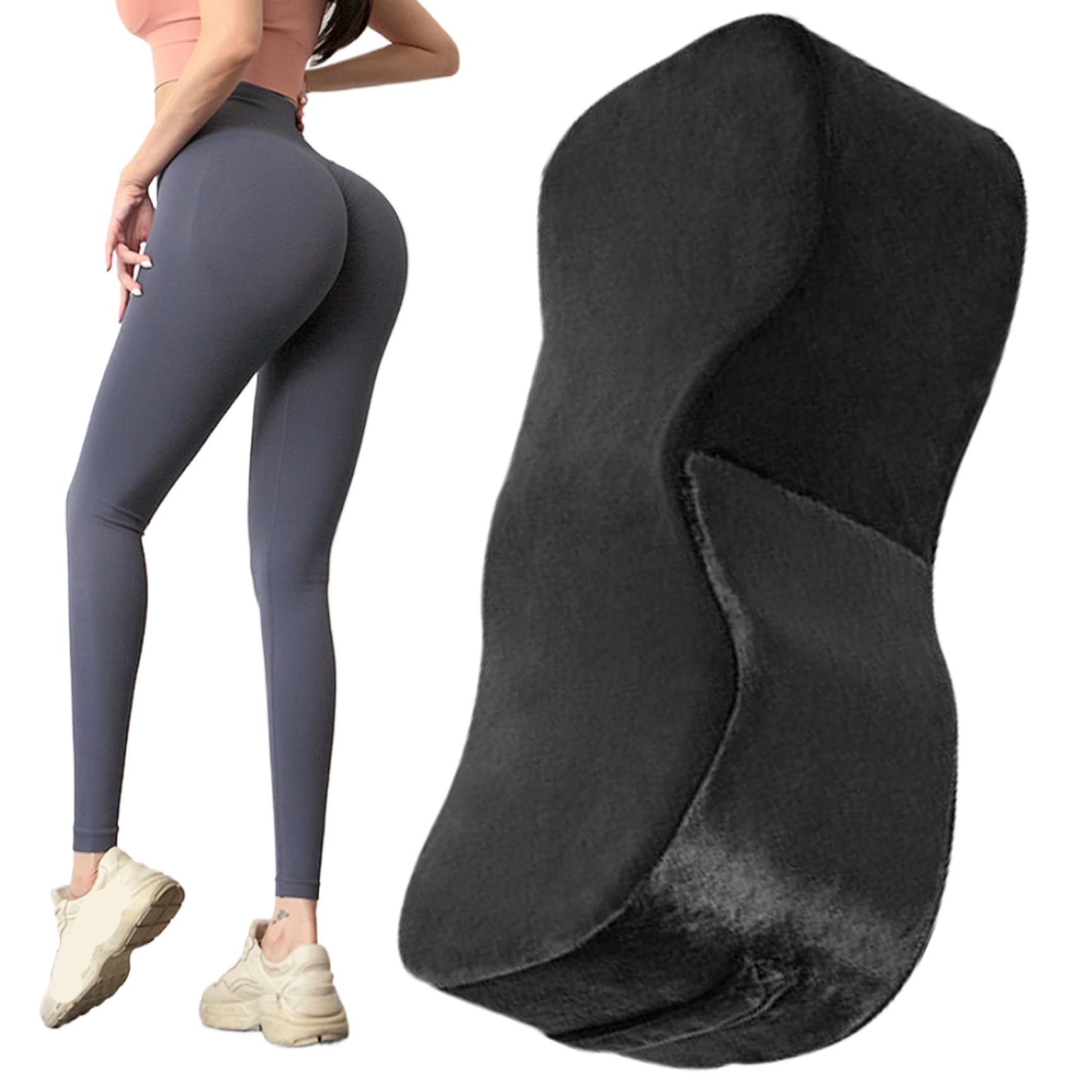 Oreiller BBL soulagement de pression assise post-opératoire coussin mousse noir