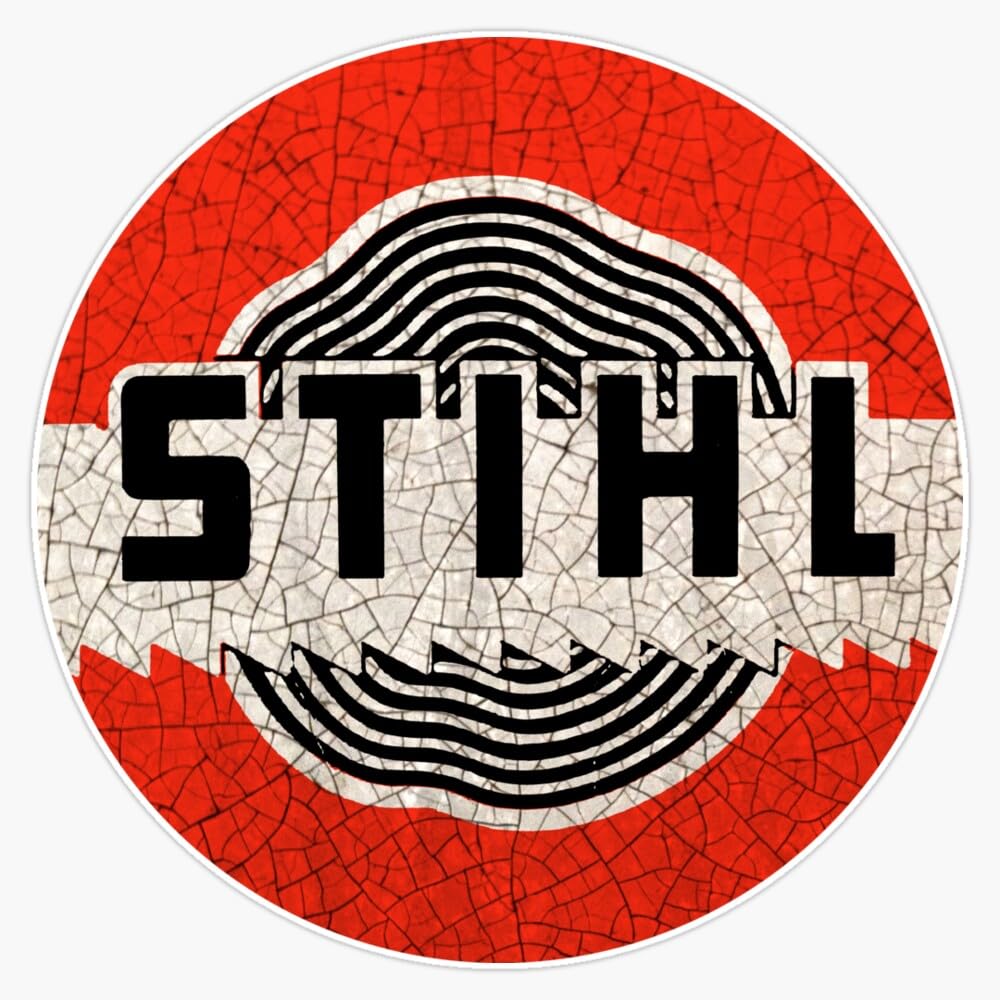 Vintage American Chainsaws Window Bumper Sticker Decal 5"