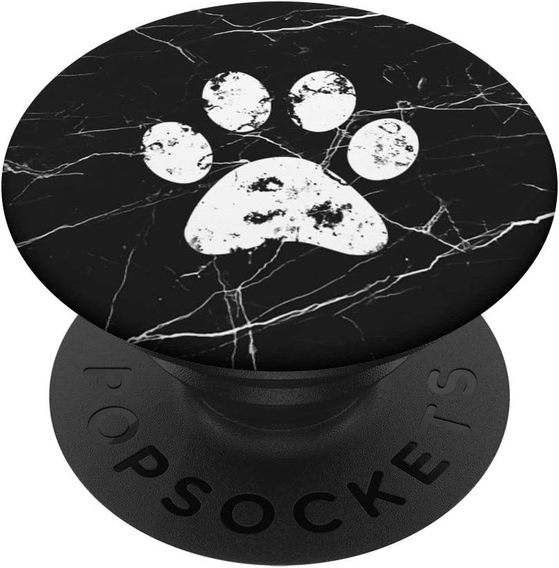 Watercolor Dachshund Dog With Pawprints PopSocket - Swappable Phone Grip And Stand For Phones Tablets