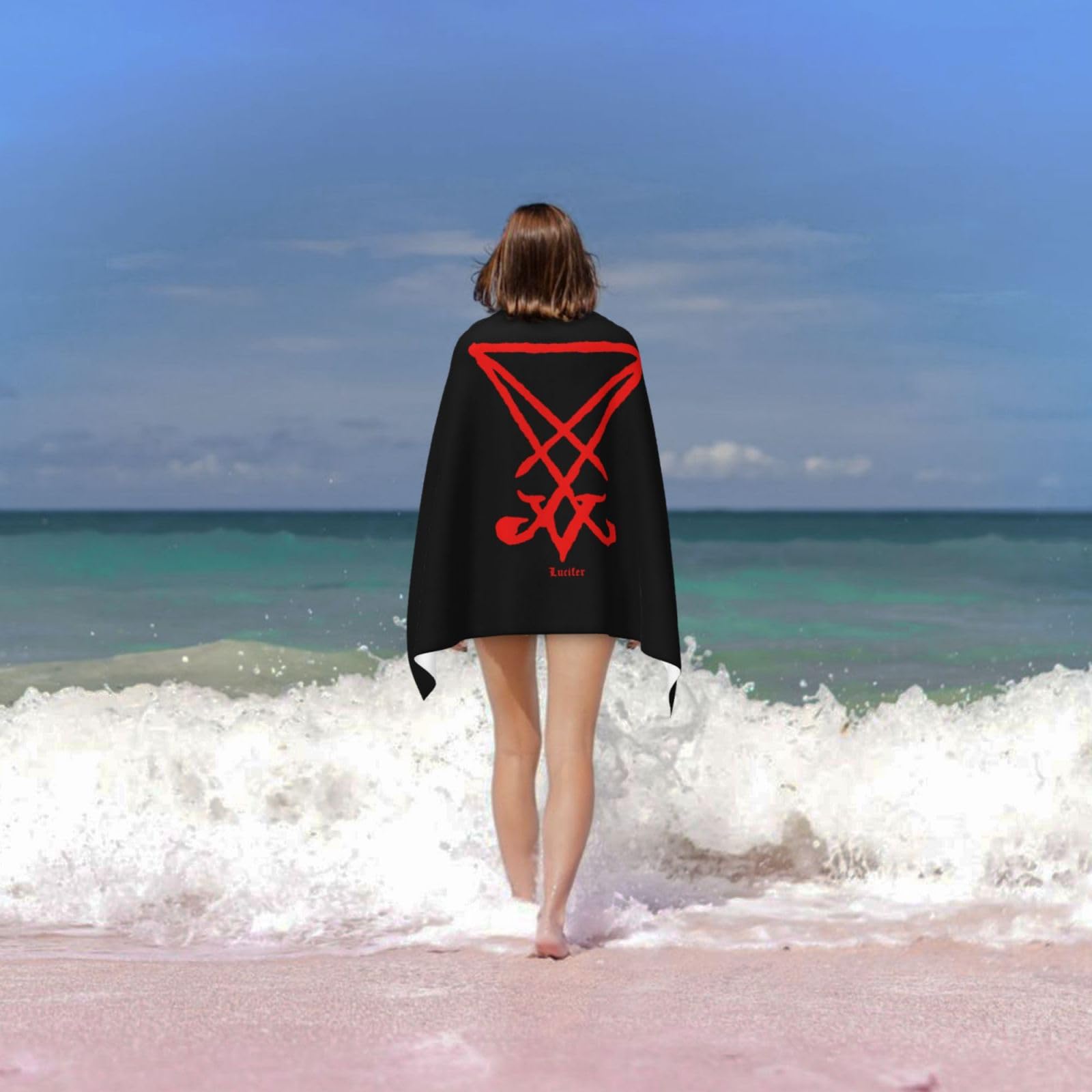 セクシエストファンタジー ビトゥイーンザシーツ Amazon.com: Occult Sigil of Lucifer Satanic Beach Towels