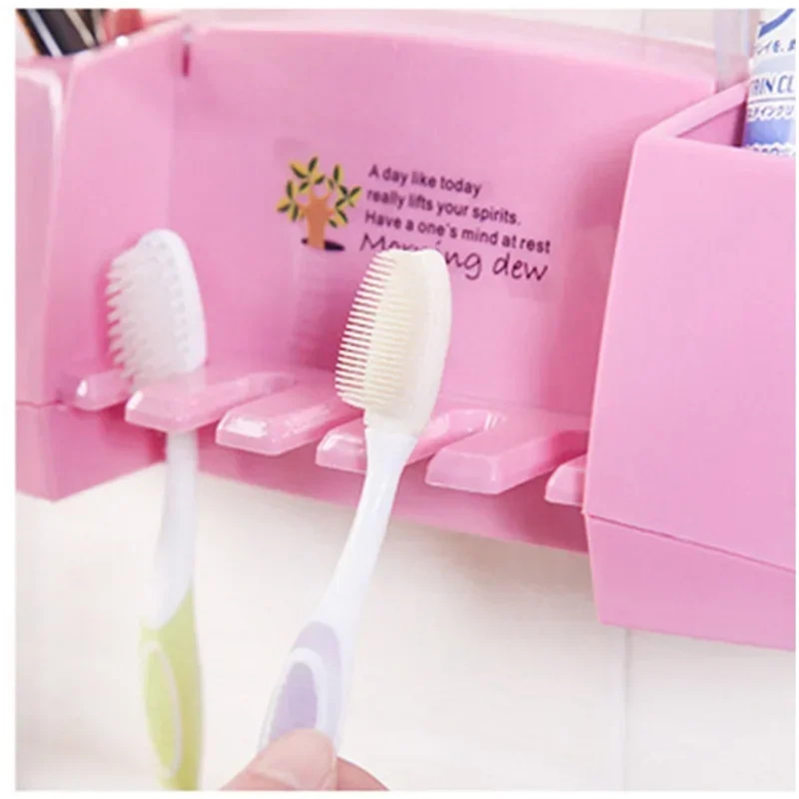 Portacepillos De Dientes De Pared Caja de Almacenamiento Multifuncional for cepillos Dientes