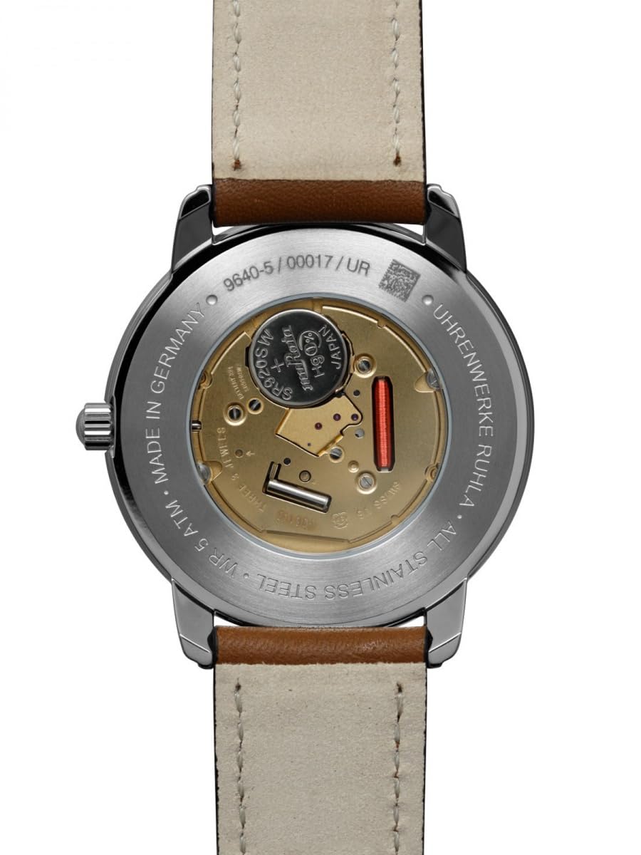 Zeppelin 9640-5 Méditerranée zegarek męski, koperta ze stali nierdzewnej, szwajcarski mechanizm kwarcowy, brązowy skórzany pasek, 40 mm
