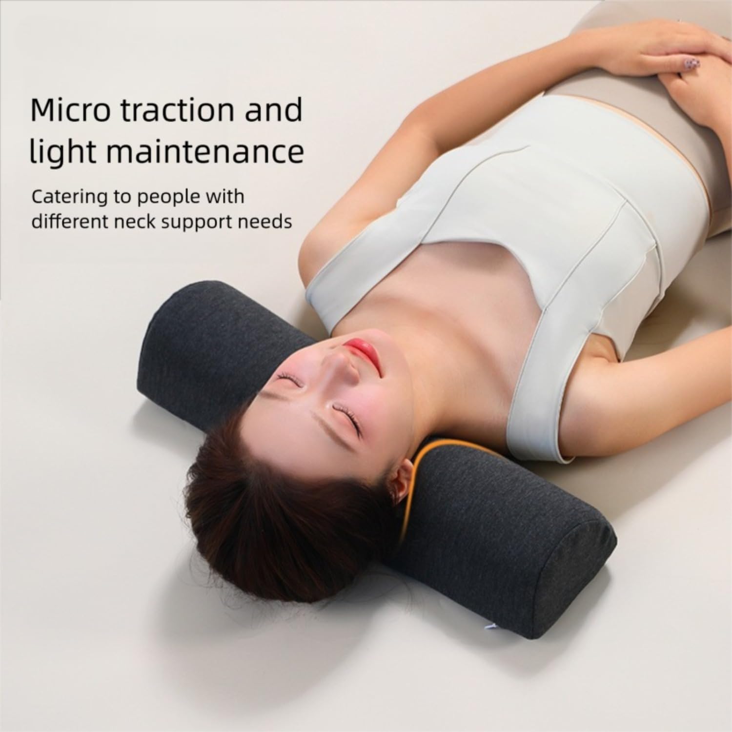 Rocky Green Ergonomisches Nackenkissen, Memory-Schaum mit Massagepunkten, unterstützt mehrere Schlafpositionen, 50 x 21 x 9 cm, für Komfort und Entspannung