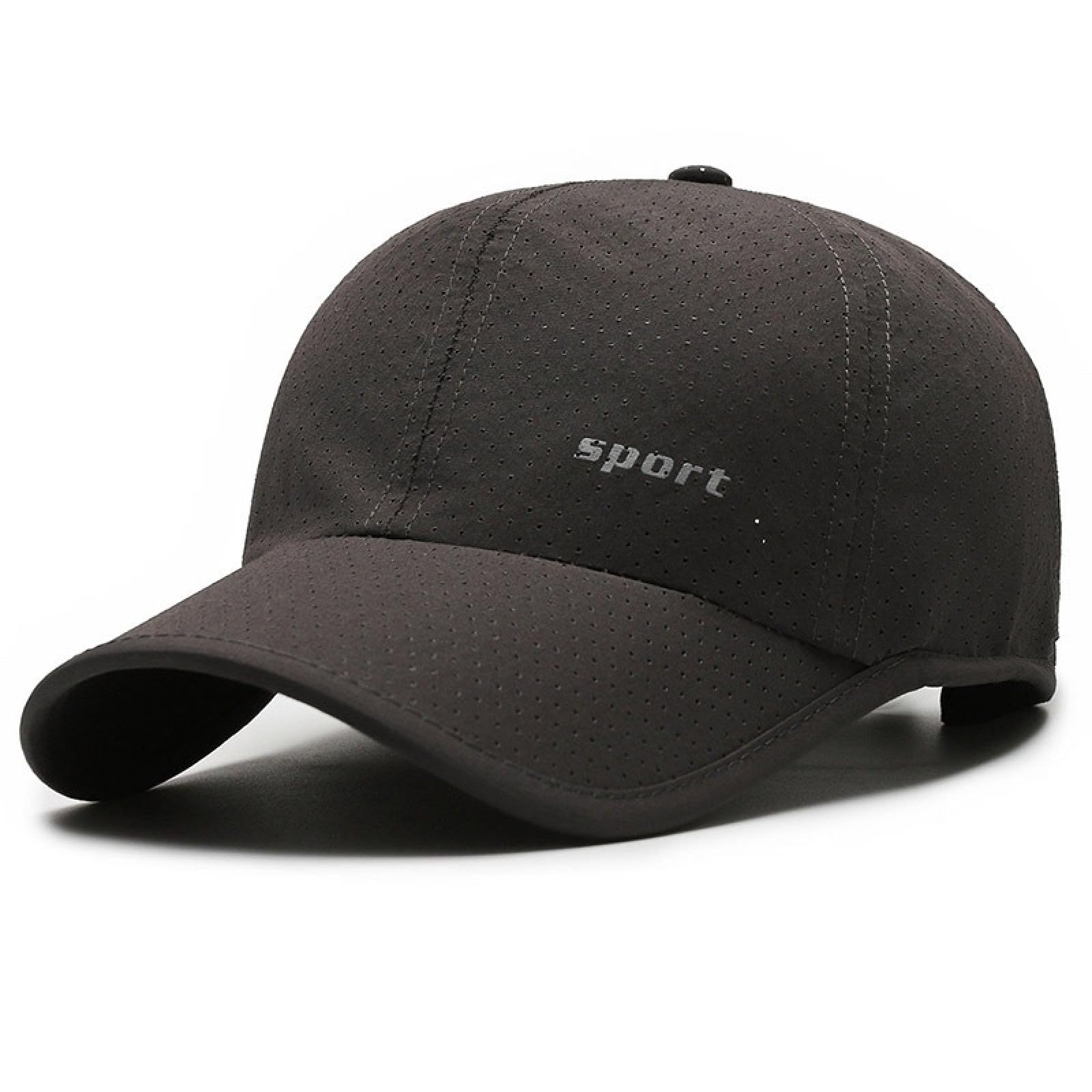HaloHorus Curved Snapback Trucker Hat for Men Women, Adjustable Mesh Athletics Baseball Cap for Running, Fishing, Workout, Dfb-darkgrey, One Size — image 1