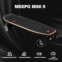 Vista 2 de MEEPO Mini Series - Patineta eléctrica con control remoto, velocidad máxima de hasta 26-32 MPH, rango de 11-24 millas, carga máxima de 330 libras