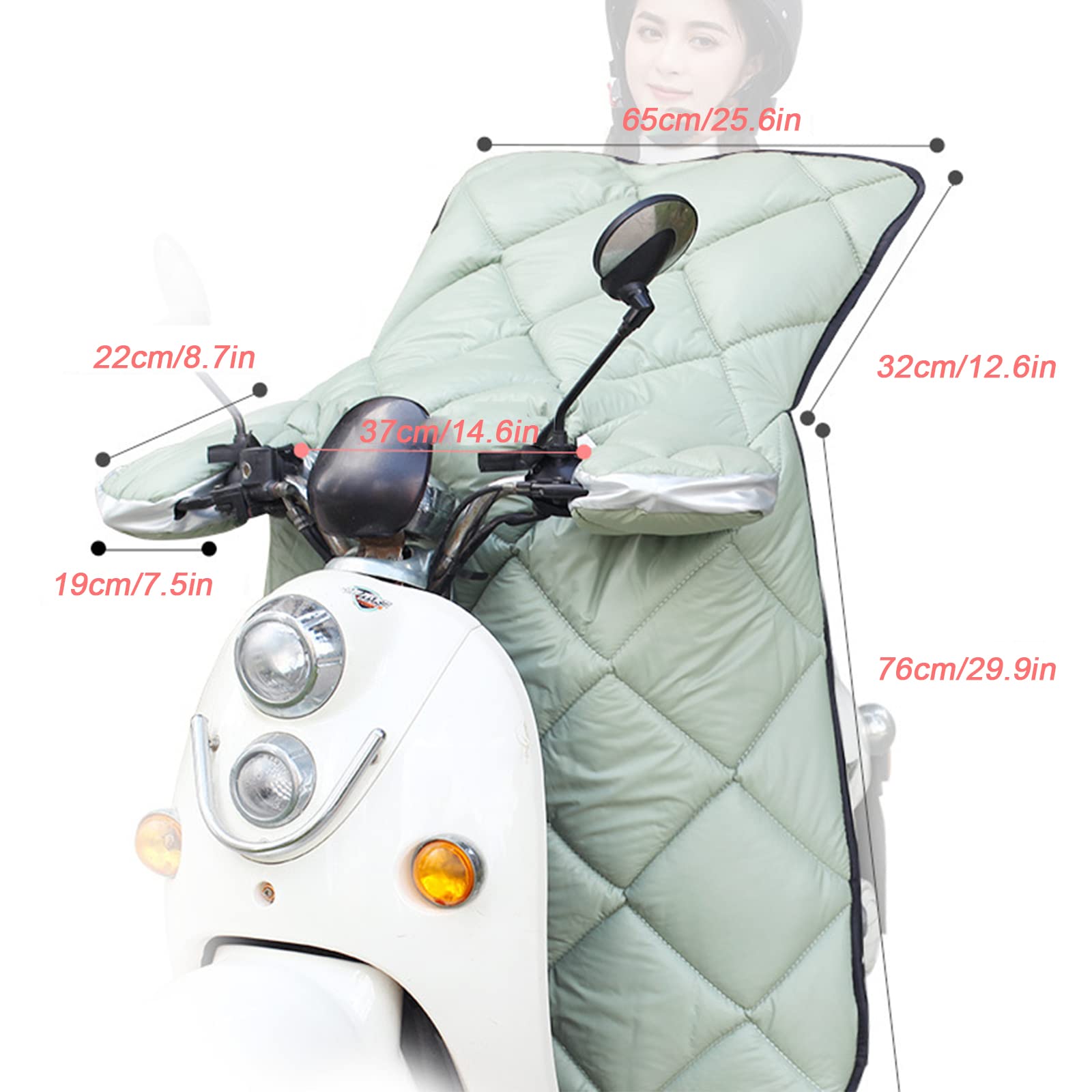 Pare-Brise de Voiture électrique, Pare-Brise de Voiture à Batterie, Couette d'hiver à l'épreuve du Soleil et du Vent pour Moto, Épaississement de la Chaleur et du Velours,Pink