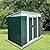Outdoor Vertical Metal Storage Shed 5 x 3 Feet, Corrosion Resistant Steel with Sliding Door Suitable for Garden Bike, Tool Storage?Green?