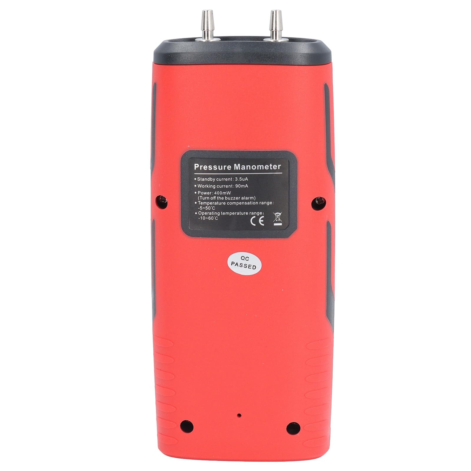 FTVOGUE Manómetro Diferencial Digital 2KPa con Retroiluminación LCD, Carcasa de ABS para Calderas HVAC, Salas Blancas, Calibración del de Gas, Mide Presión y Temperatura con Ahorro Automático