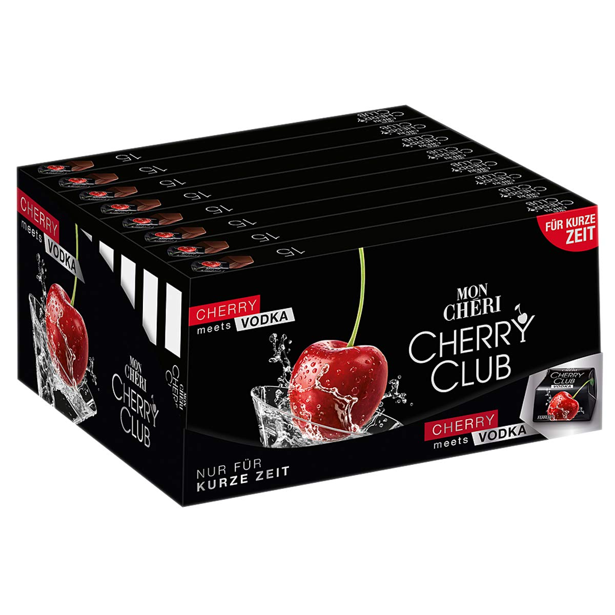 Mon Cheri Cherry Club Kirschen mit einem Hauch Vodka 157g 15er Pack
