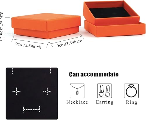 Miniatura 2 de Caja de regalo, caja de regalo, caja de regalo, 12 cajas de regalo cuadradas de cartón para joyas, caja de regalo de papel de cartón relleno de