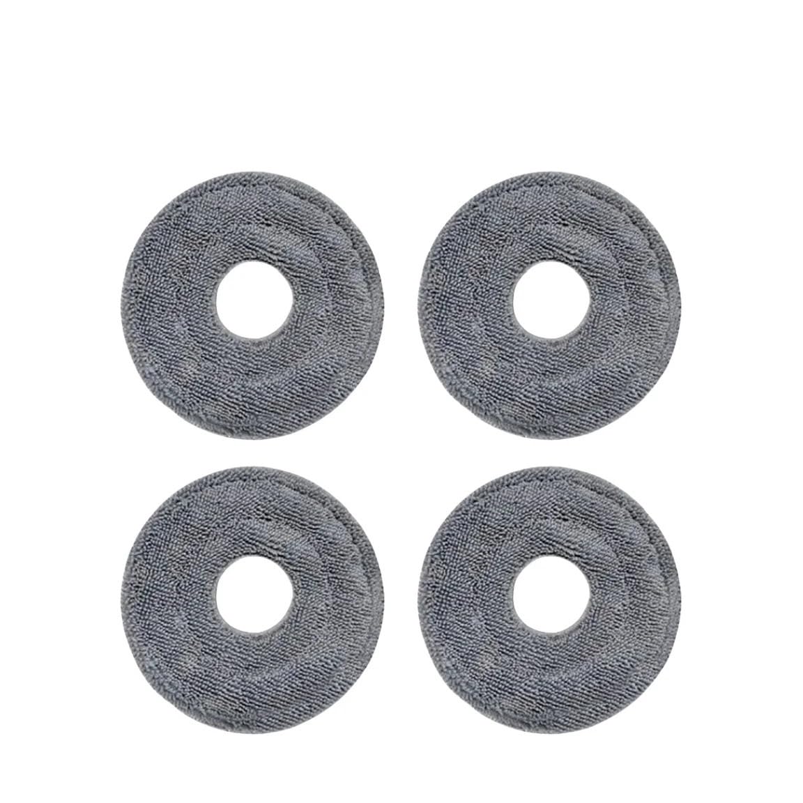 VIXWDRUTY Compatible For JONR，P20 PRO Vacuum Robot Accessories, Mop Cloth Microfiber Spare Cleaning Parts Replacement(D-4PCS)