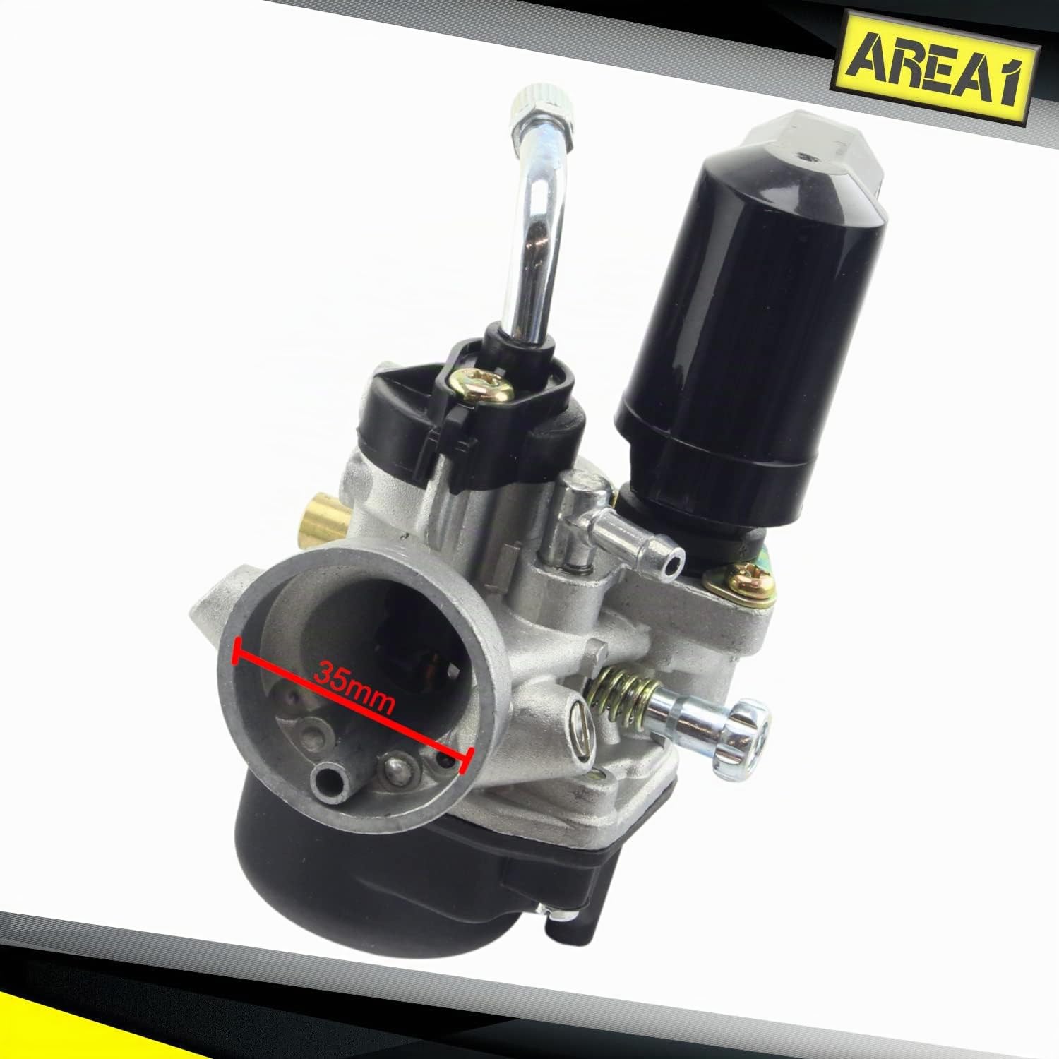 Carburatore di ricambio 17,5 mm compatibile con Piaggio Zip, Zip 2, Zip Base, Zip SSL (2 tempi)
